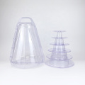 6 Tiers Macaron Cookie Chocolate Plastic Tower packaging with carrying case for display